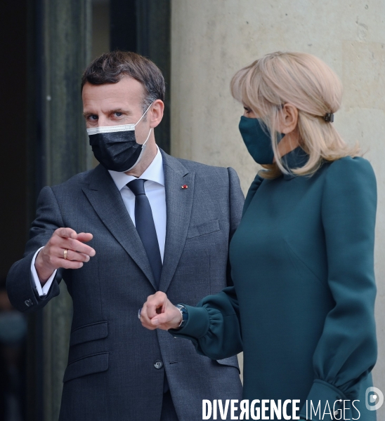 Emmanuel Macron avec Brigitte Macron