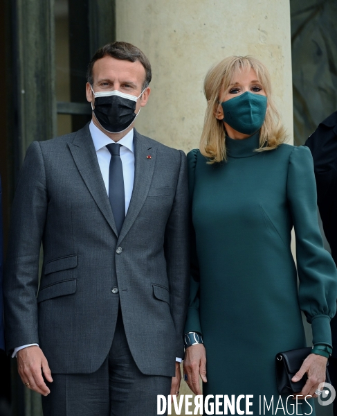 Emmanuel Macron avec Brigitte Macron