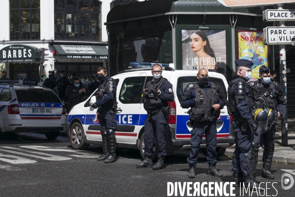 Manifestation interdite en soutien aux palestiniens et contre la politique d israel