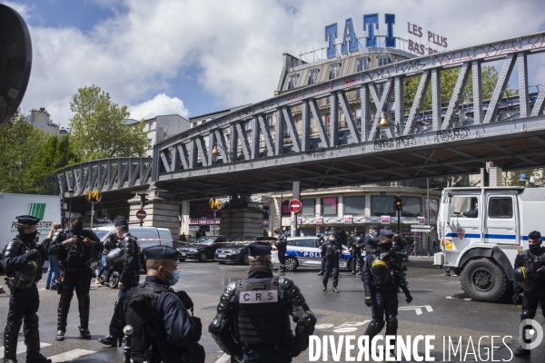 Manifestation interdite en soutien aux palestiniens et contre la politique d israel