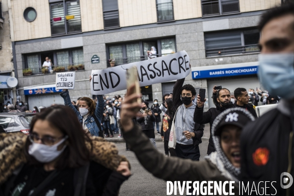 Manifestation interdite en soutien aux palestiniens et contre la politique d israel