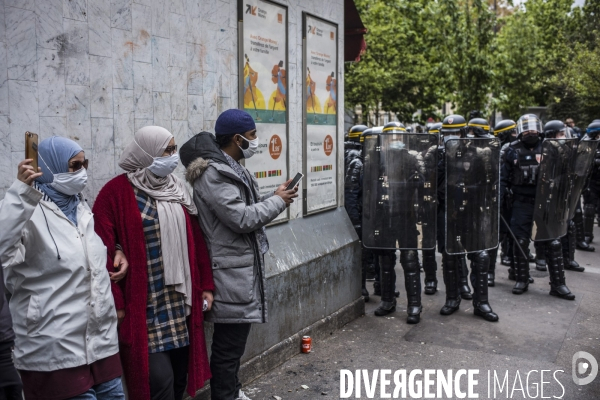 Manifestation interdite en soutien aux palestiniens et contre la politique d israel