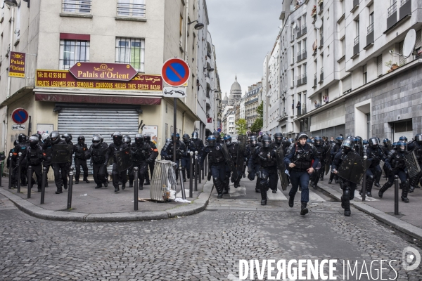 Manifestation interdite en soutien aux palestiniens et contre la politique d israel