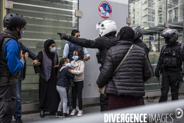 Manifestation interdite en soutien aux palestiniens et contre la politique d israel