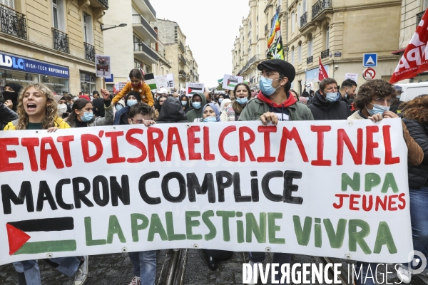 Rassemblement à BORDEAUX contre les bombardements en Israël