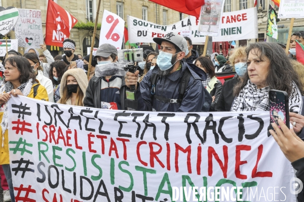 Rassemblement à BORDEAUX contre les bombardements en Israël