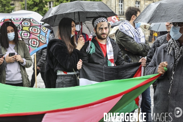 Rassemblement à BORDEAUX contre les bombardements en Israël