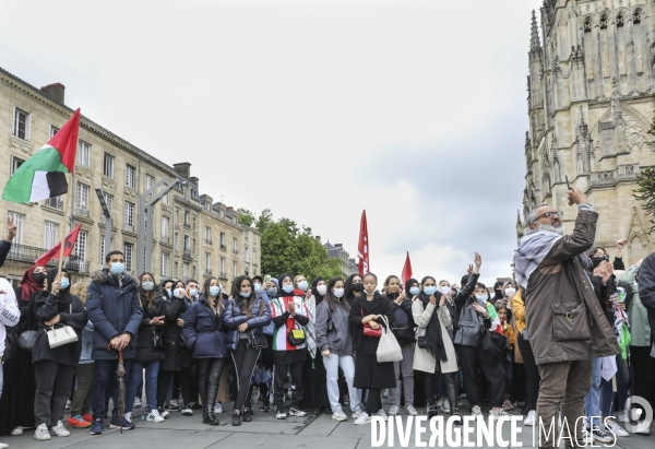 Rassemblement à BORDEAUX contre les bombardements en Israël