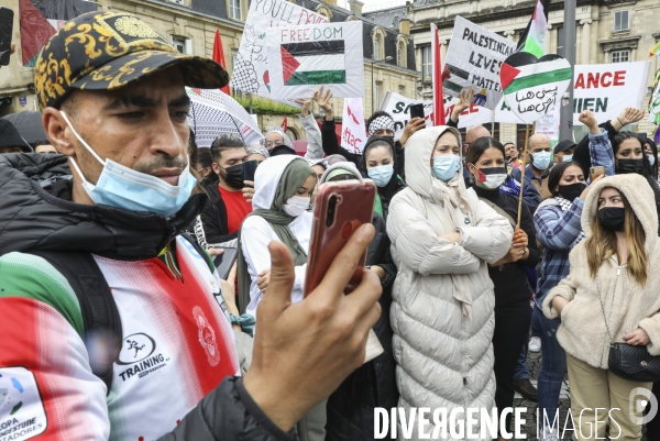 Rassemblement à BORDEAUX contre les bombardements en Israël