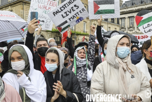 Rassemblement à BORDEAUX contre les bombardements en Israël