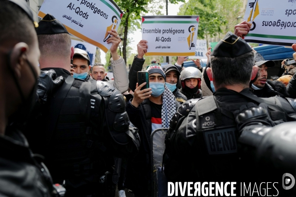 Manifestation interdite en soutien aux palestiniens