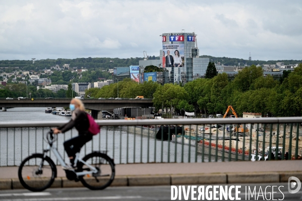 La tour TF1 à Boulogne Billancourt