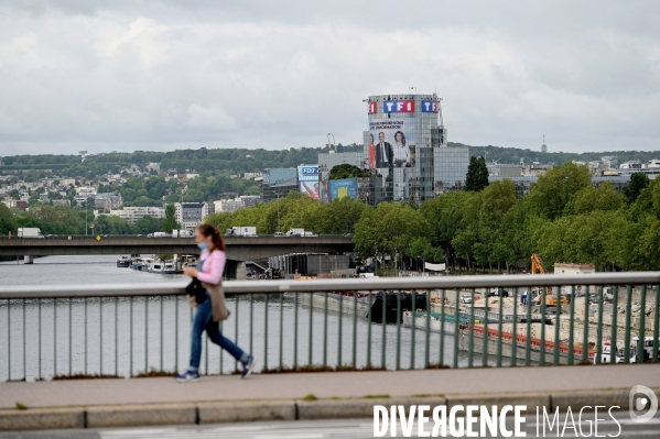 La tour TF1 à Boulogne Billancourt