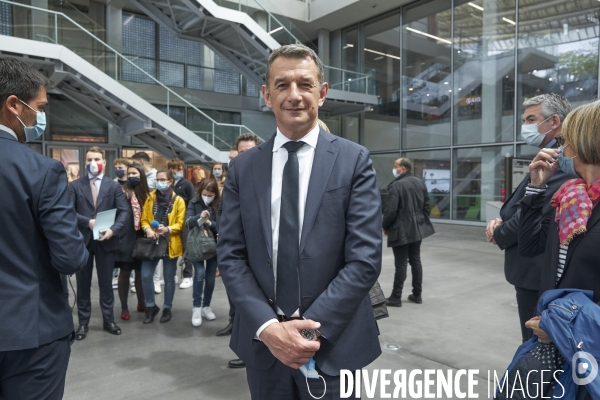 Reprise aux Halles, Le president du MEDEF , geoffroy Roux de Bezieux