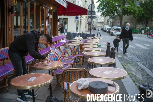 Le Quartier Latin se prépare à ouvrir ses terrasses.