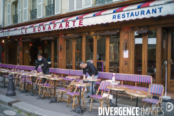 Le Quartier Latin se prépare à ouvrir ses terrasses.