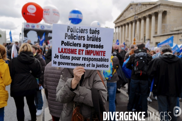 Manifestation des policiers