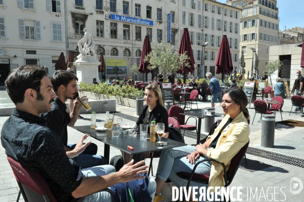 Réouverture des terrasses et boutique à Marseille