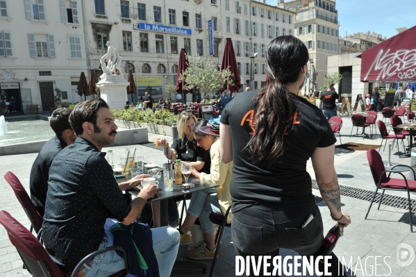 Réouverture des terrasses et boutique à Marseille