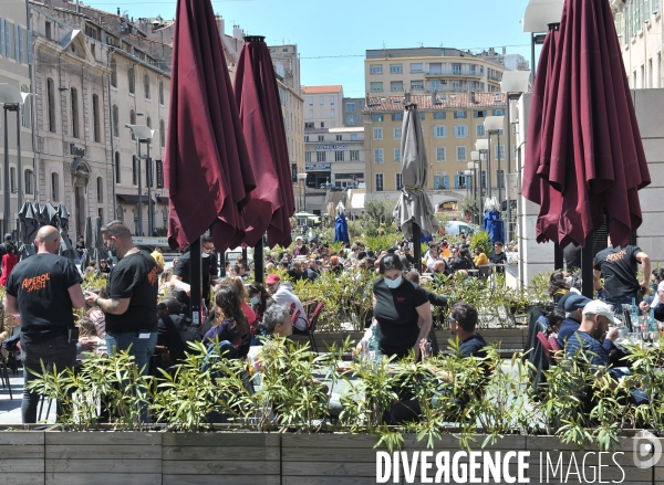 Réouverture des terrasses et boutique à Marseille