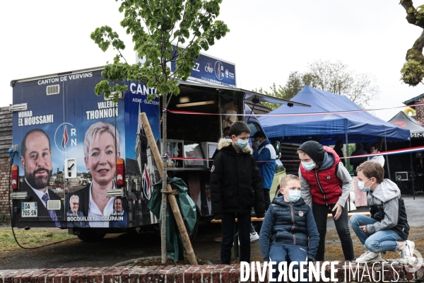 Rn : marine le pen a berlancourt dans les hauts de france