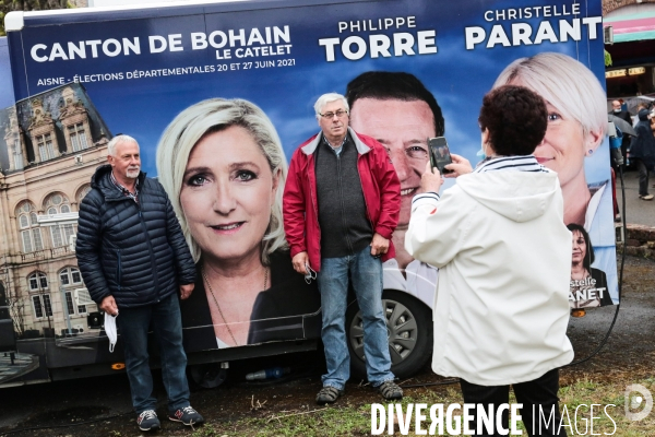 Rn : marine le pen a berlancourt dans les hauts de france