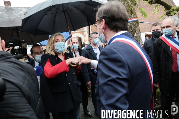 Rn : marine le pen a berlancourt dans les hauts de france