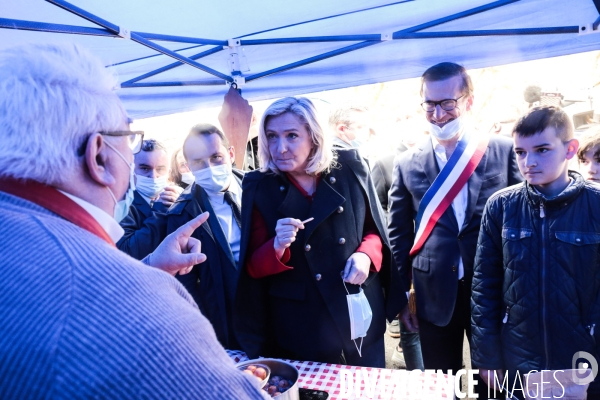 Rn : marine le pen a berlancourt dans les hauts de france