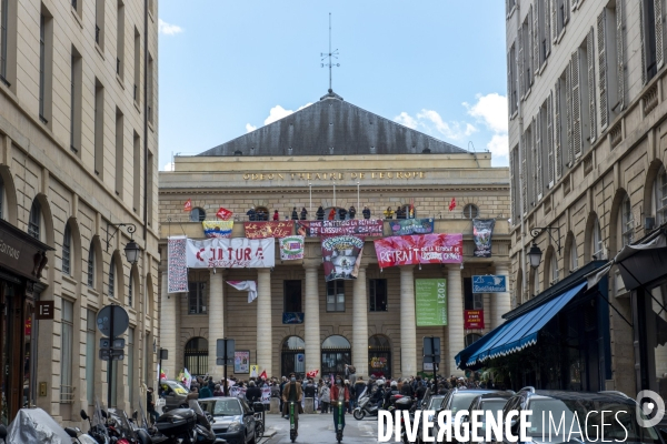 Manifestation contre la réforme de l assurance chômage.