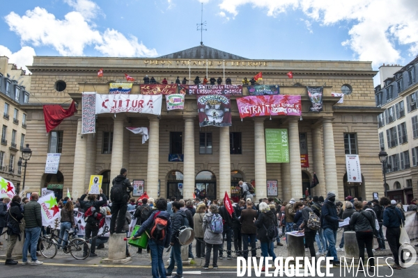 Manifestation contre la réforme de l assurance chômage.