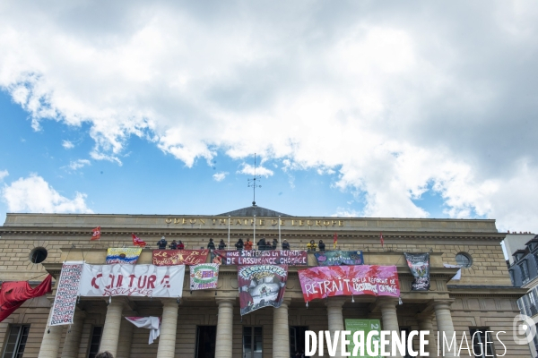 Manifestation contre la réforme de l assurance chômage.