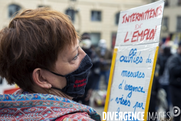 Manifestation contre la réforme de l assurance chômage.