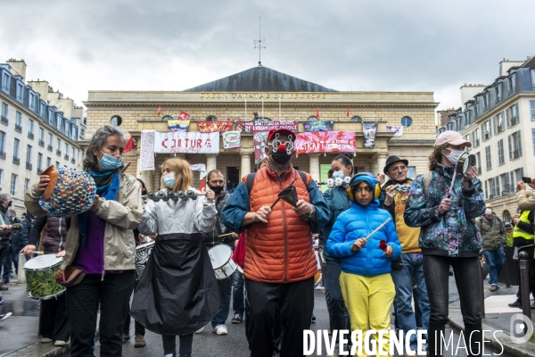 Manifestation contre la réforme de l assurance chômage.