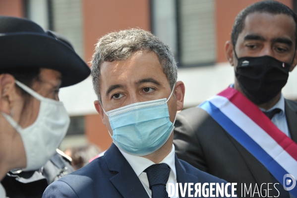 Gérald Darmanin en visite à Marseille