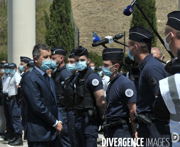 Gérald Darmanin en visite à Marseille