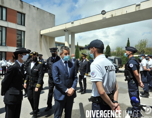 Gérald Darmanin en visite à Marseille