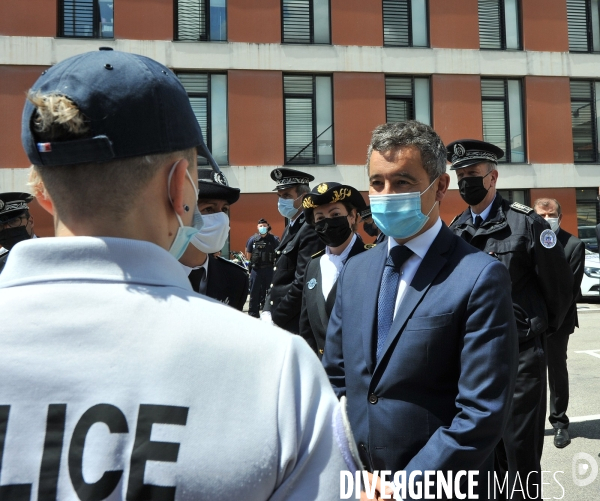 Gérald Darmanin en visite à Marseille