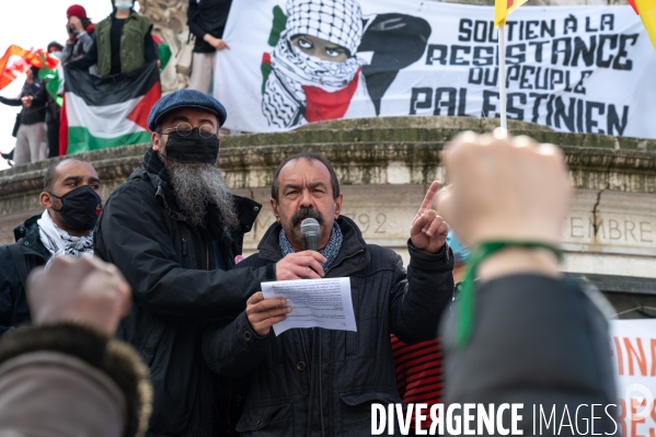 Manifestation de soutien au peuple palestinien