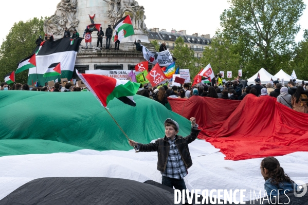 Manifestation de soutien au peuple palestinien