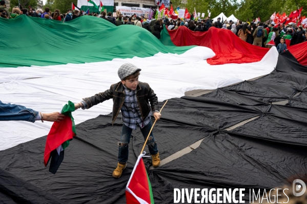 Manifestation de soutien au peuple palestinien