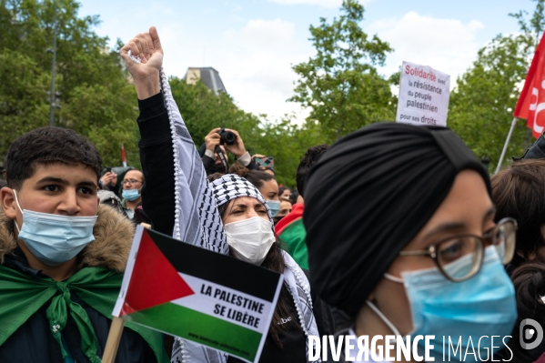 Manifestation de soutien au peuple palestinien