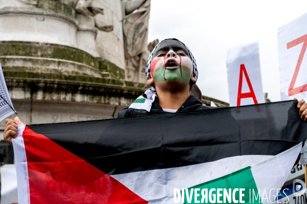 Manifestation de soutien au peuple palestinien