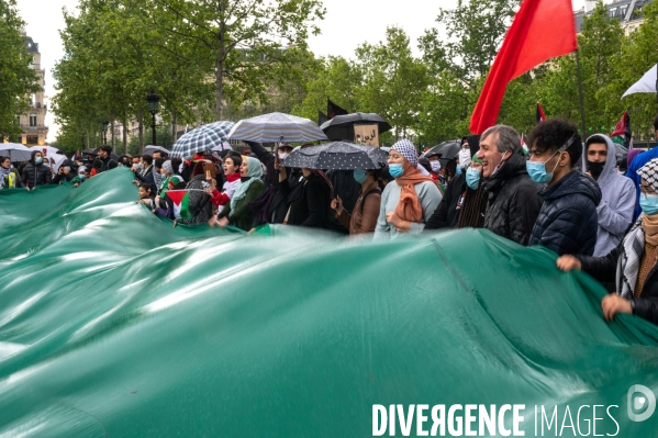 Manifestation de soutien au peuple palestinien