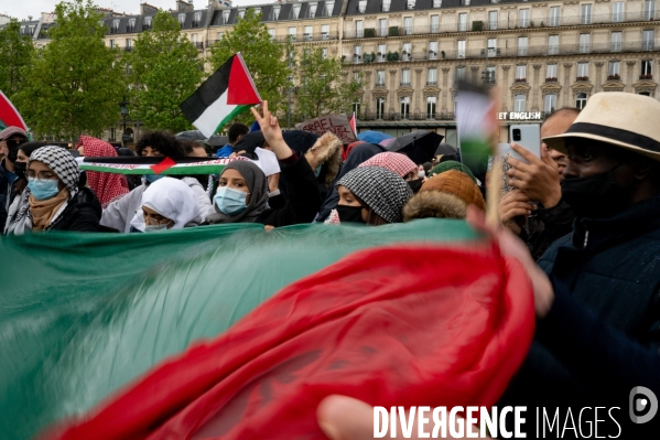 Manifestation de soutien au peuple palestinien