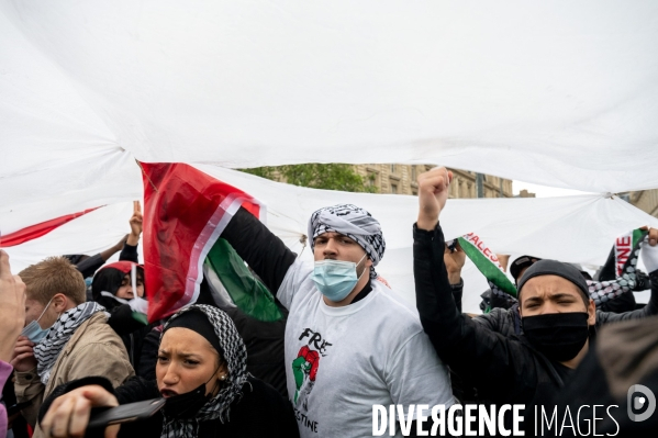 Manifestation de soutien au peuple palestinien