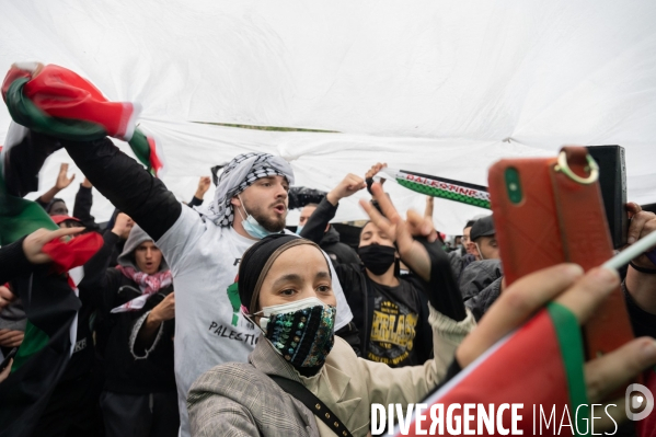 Manifestation de soutien au peuple palestinien