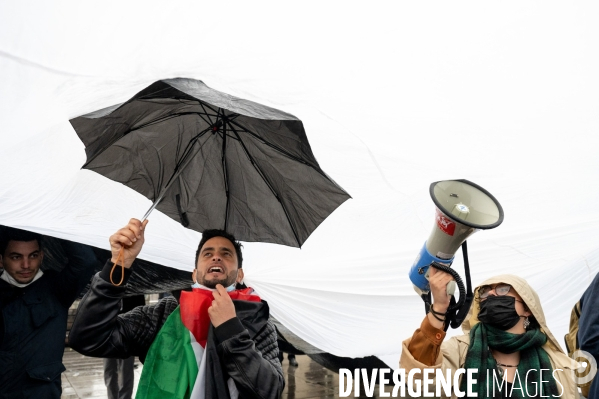 Manifestation de soutien au peuple palestinien