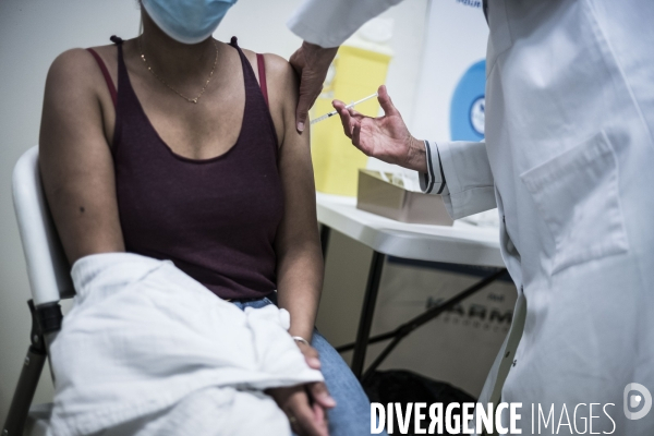 Centre de vaccination « chez Mauricette ».