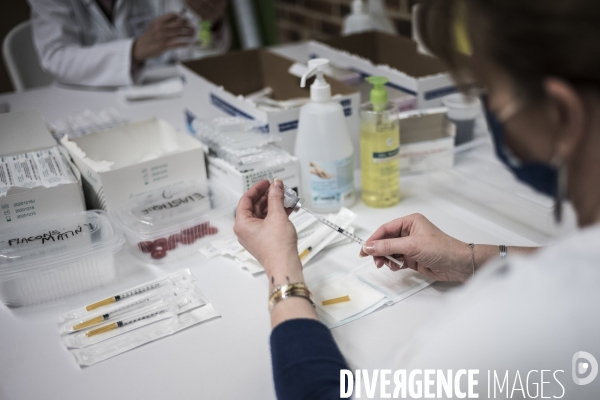 Centre de vaccination « chez Mauricette ».