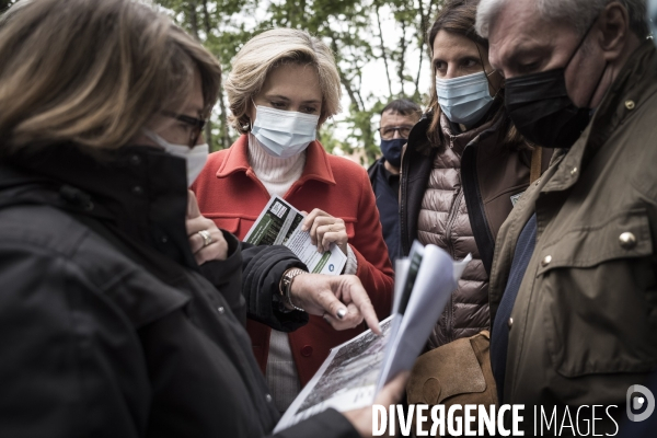 Régionale : Valerie Pecresse au Bois Saint-Martin.